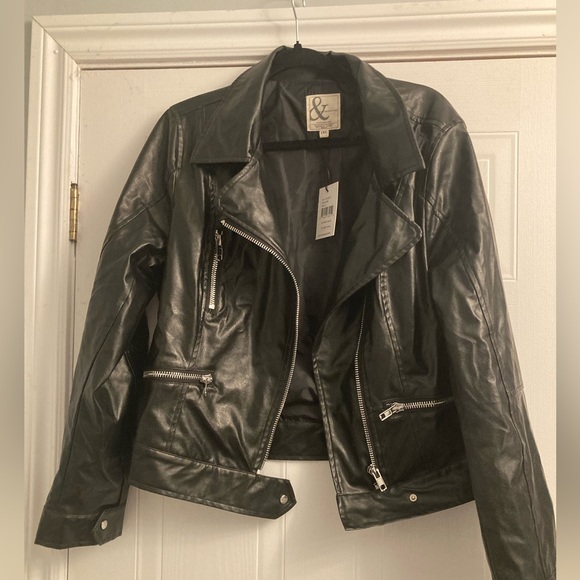 Ampersand Avenue fake leather jacket size 1XL - Picture 1 of 4